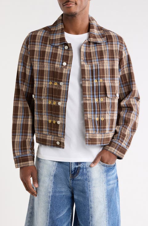 Plaid Growth Trucker Jacket