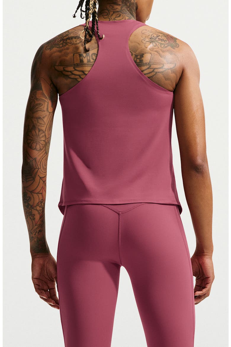 Performance Racerback Training Tank, Alternate, color, PINK SMOKE/ MYSTIC DATES