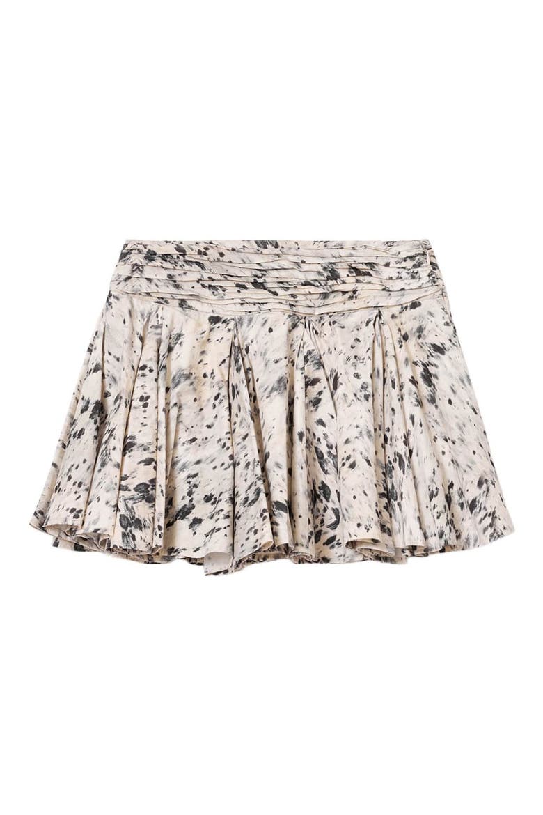 Tulip Miniskirt, Alternate, color, CANTER ECRU WHITE