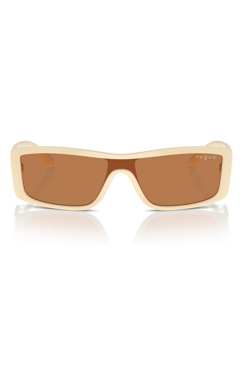 VOGUE 22mm Rectangular Sunglasses, Main, color, Milk