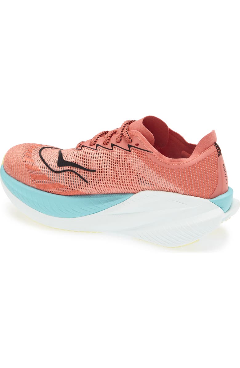 HOKA Mach X 2 Running Shoe - Wide Width, Alternate, color, Grapefruit / Electric Coral