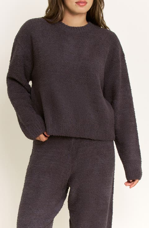 Comfort Queen Relaxed Fit Pajama Sweatshirt