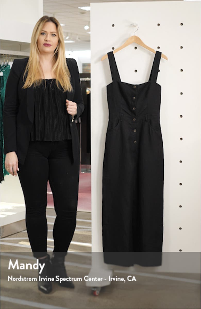 Tyler Button Linen Jumpsuit, sales video thumbnail