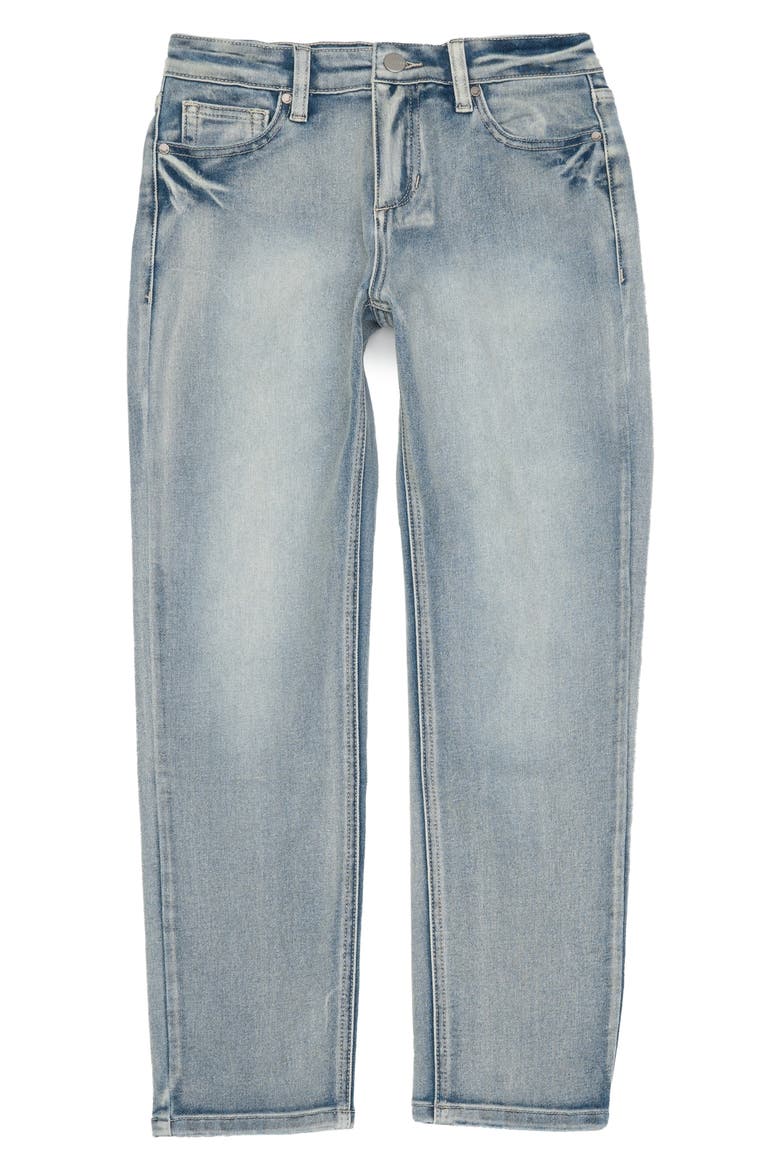 Kids' Rebel Relaxed Straight Leg Jeans, Main, color, LIGHT WASH