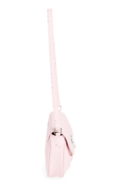 Capelli New York Kids' Heart & Bow Saddle Shoulder Bag In Pink