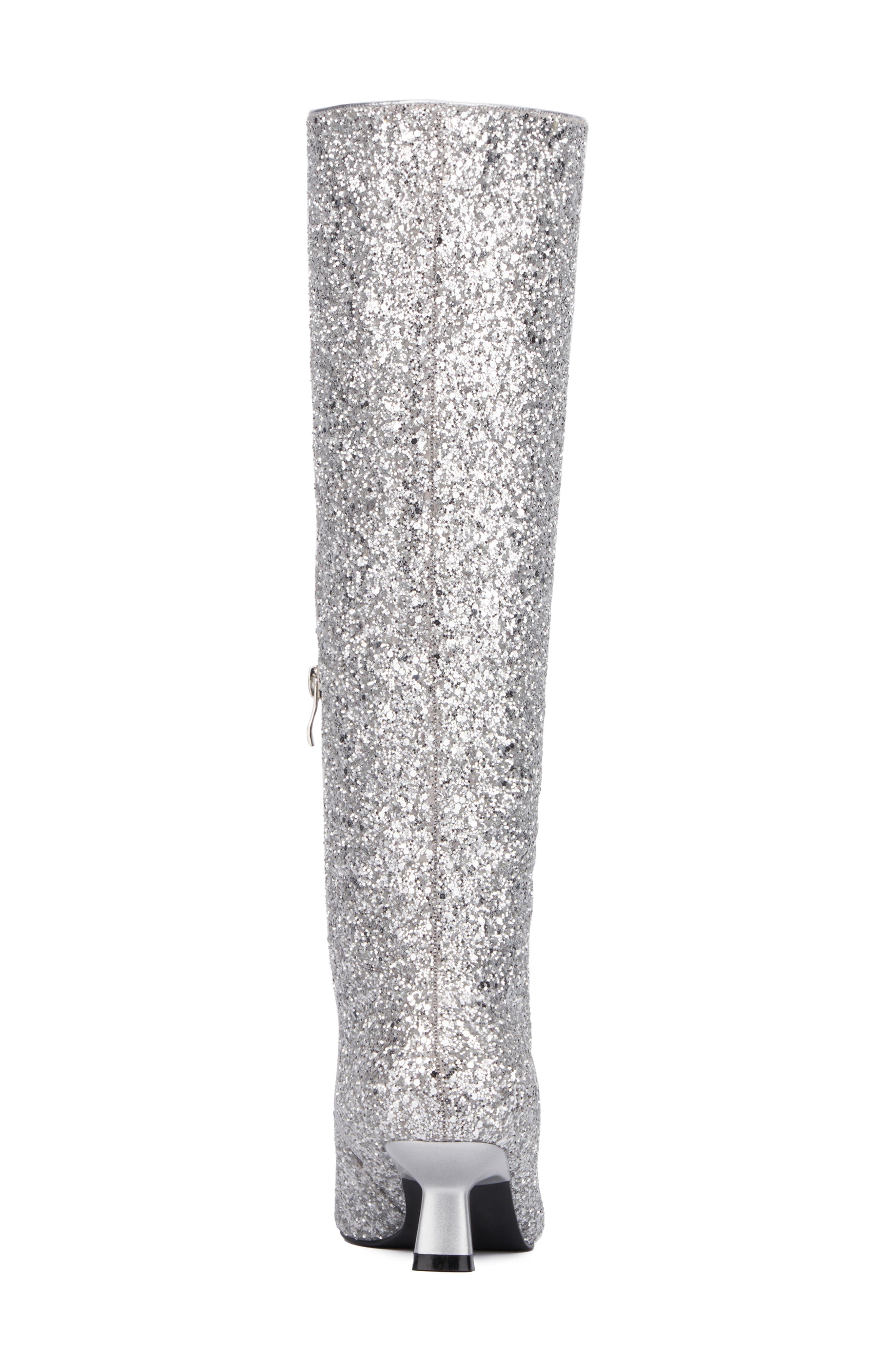 OLIVIA MILLER Mars Knee High Boot, Alternate, color, Silver Glitter