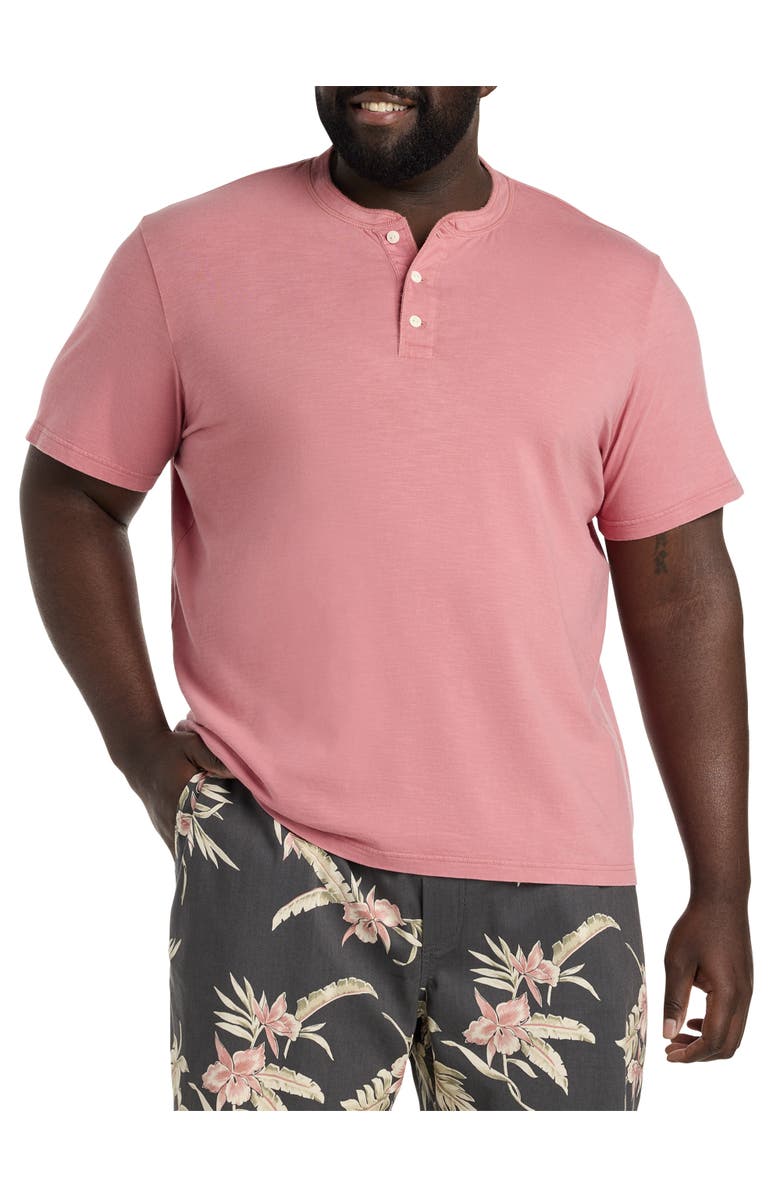 Faherty Sunwashed Henley T-Shirt, Main, color, Faded Flag
