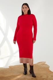KADA The Rib Sweater Midi Dress