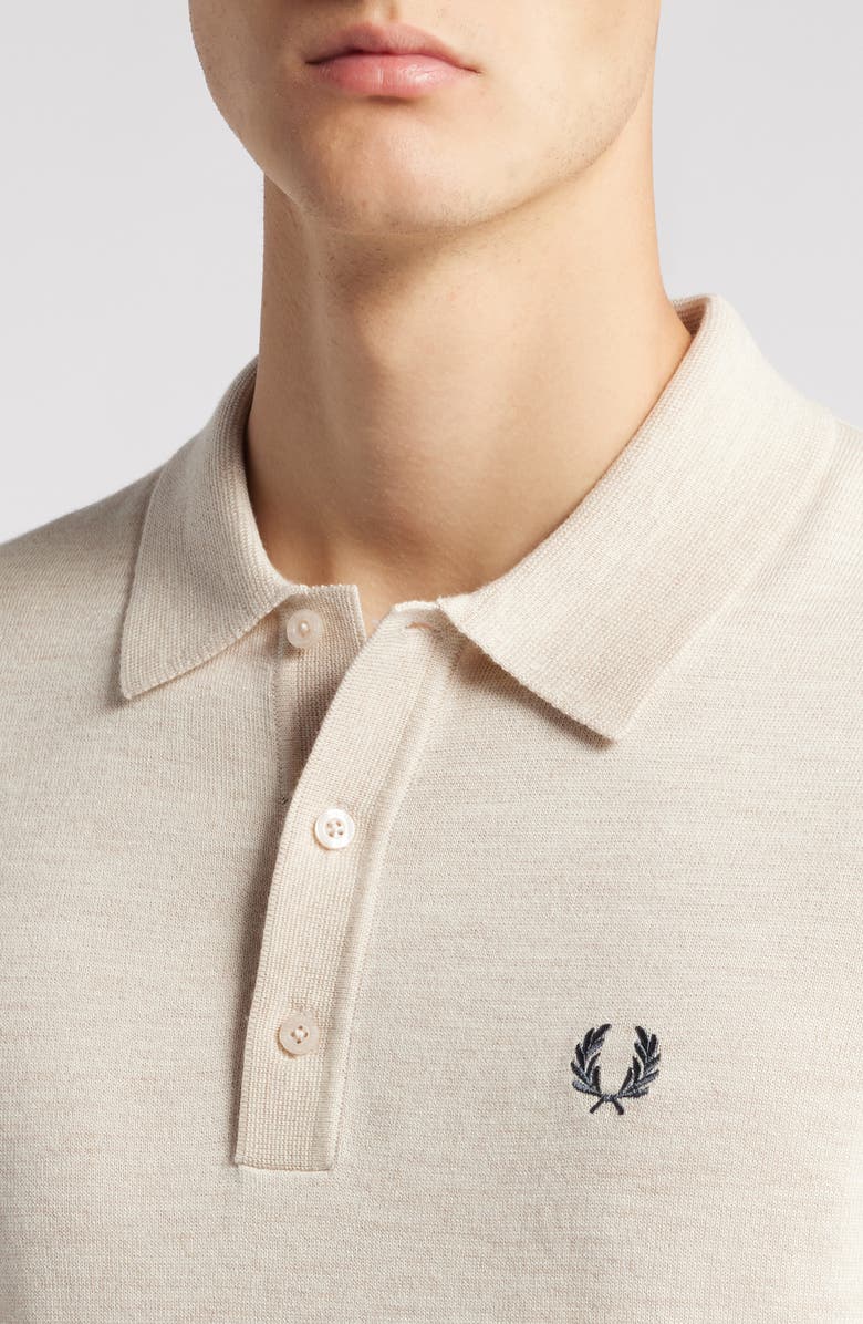 Fred Perry Wool & Cotton Knit Polo, Alternate, color, 