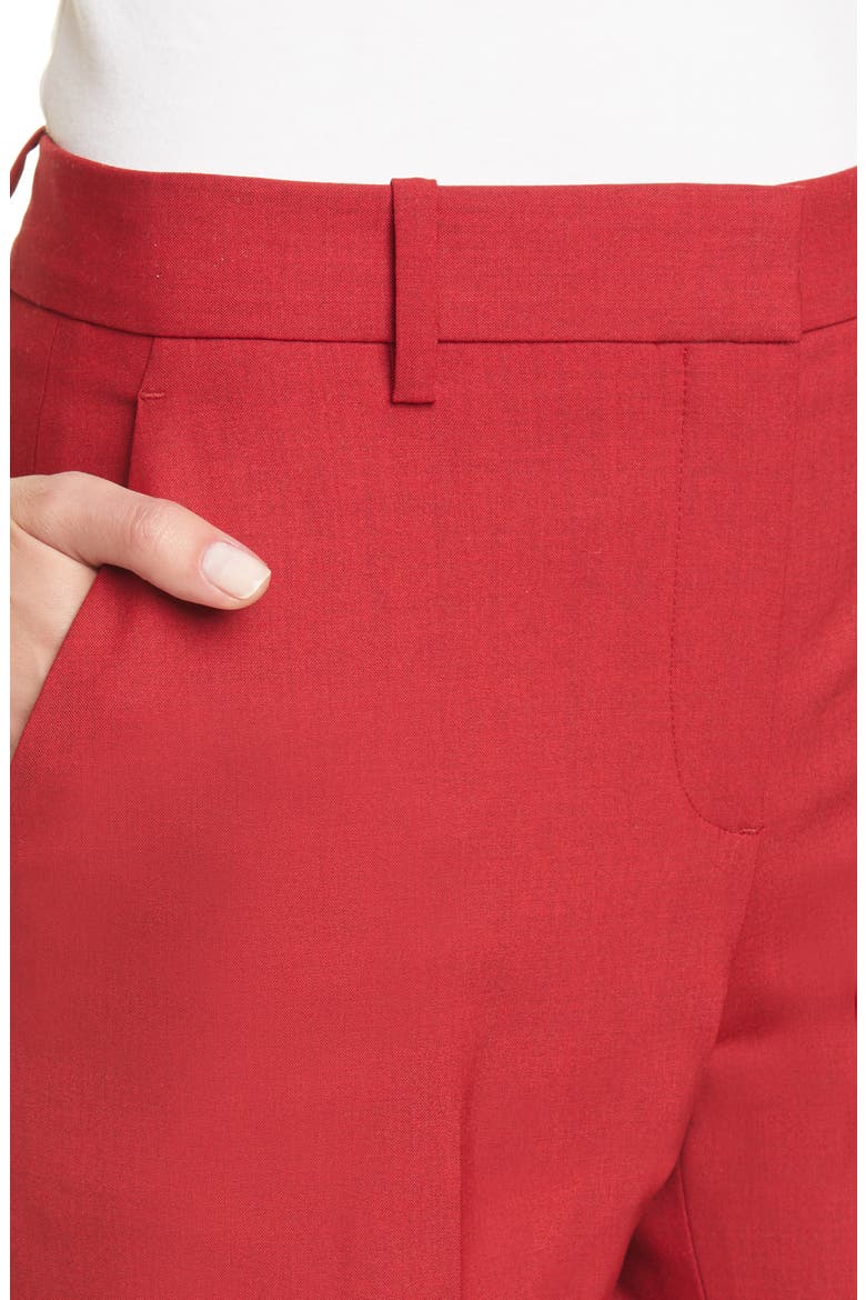 Treeca 2 Crop Suit Pants, Alternate, color, CRIMSON