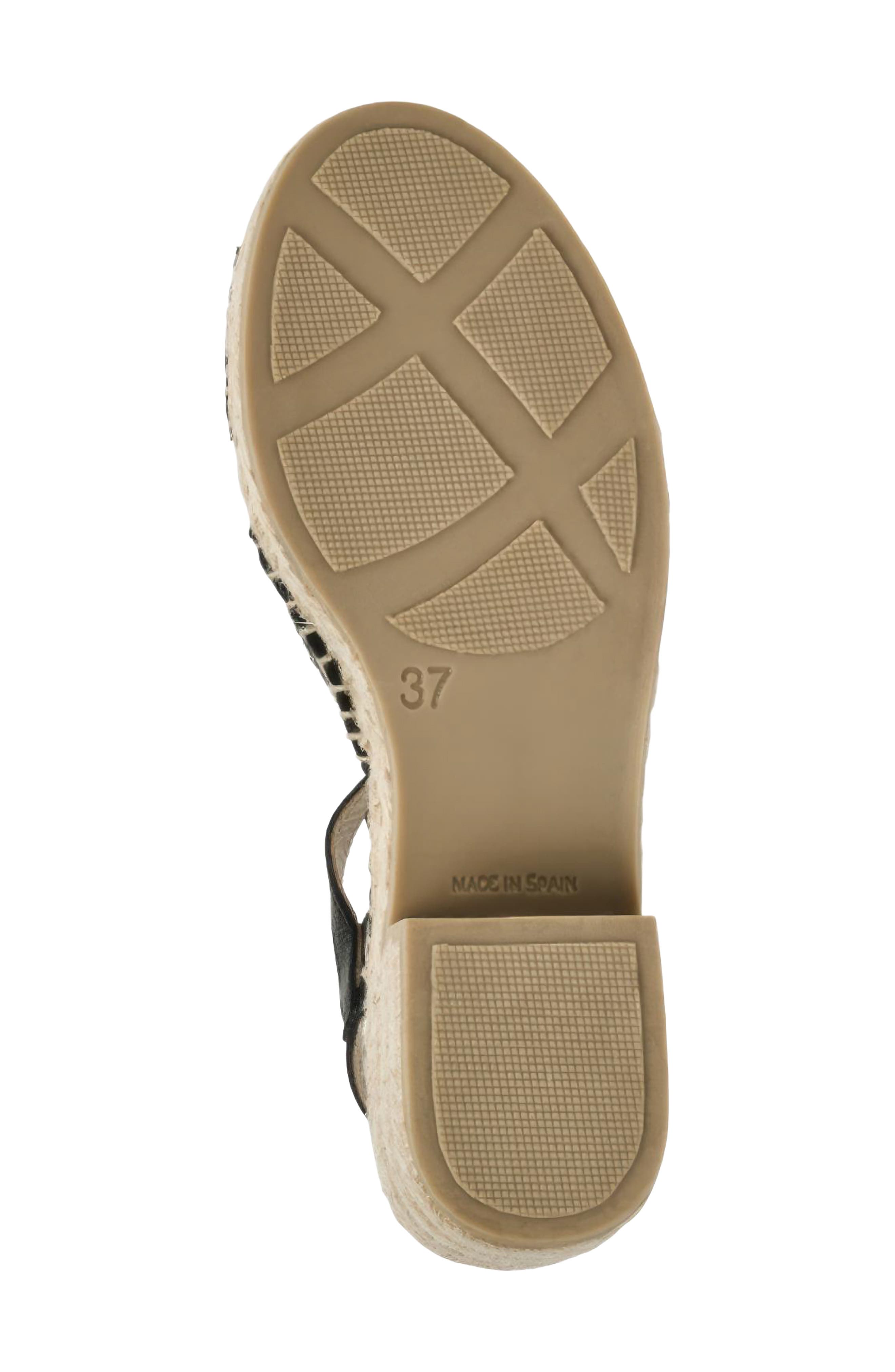 André Assous Calista Espadrille Ankle Strap Platform Sandal, Alternate, color, Black