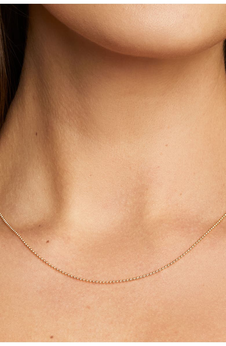 Oradina 14K Gold Have A Ball Chain Necklace, Alternate, color, Yellow Gold