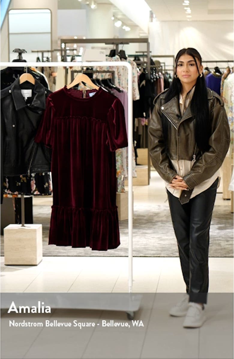 Ruffle Velvet Dress, sales video thumbnail