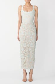 SAU LEE Coraline Floral Lace Cocktail Dress