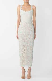 SAU LEE Coraline Floral Lace Cocktail Dress