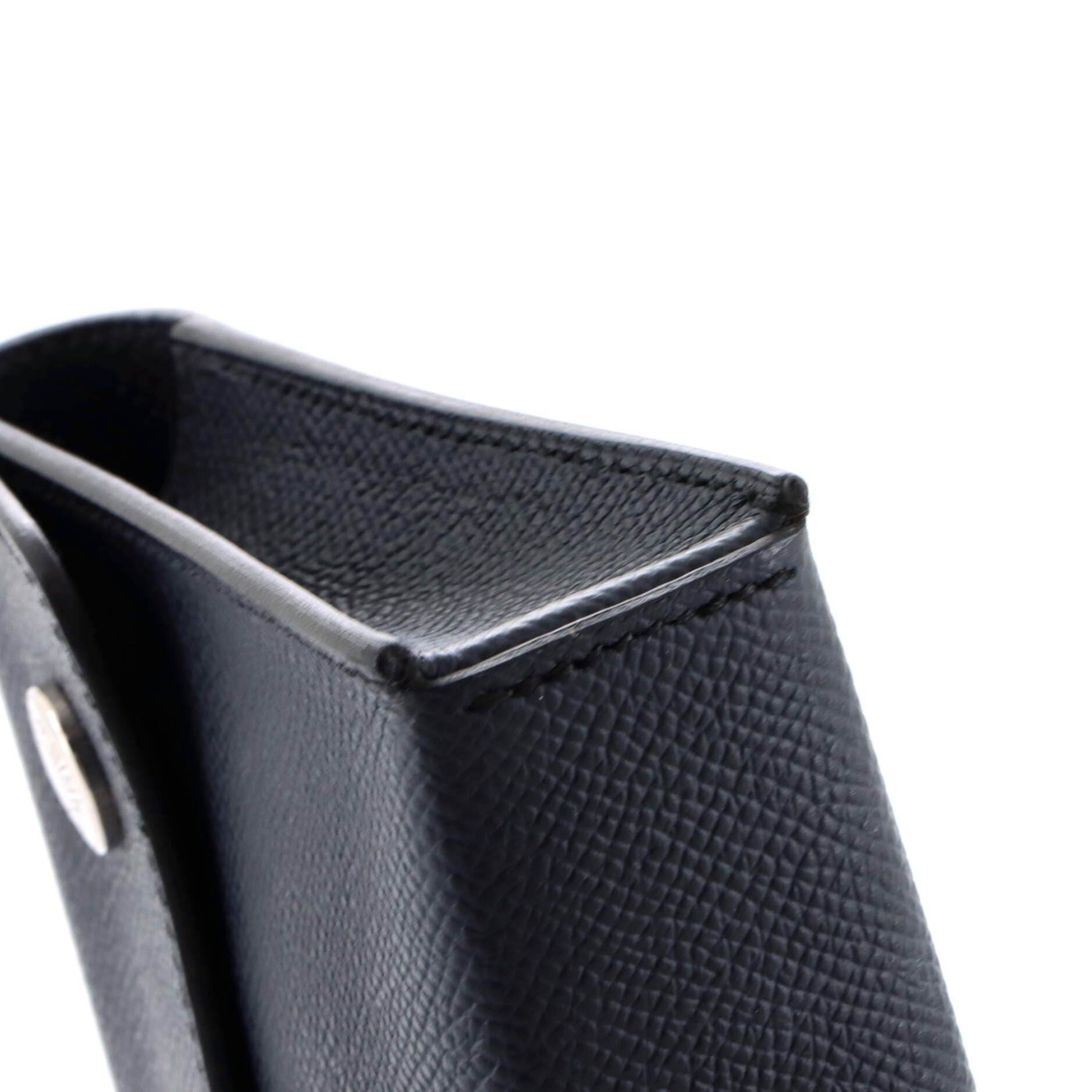 Pre-Owned Hermes Double Snap Pochette Crossbody Epsom, Alternate, color, Bleu Indigo