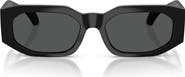 Versace 55mm Irregular Sunglasses
