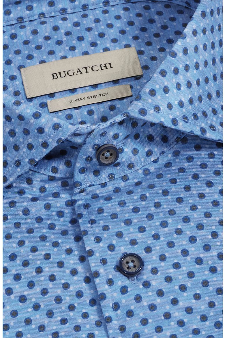 Devon OoohCotton® Dot Button-Up Shirt, Alternate, color, PEACOCK