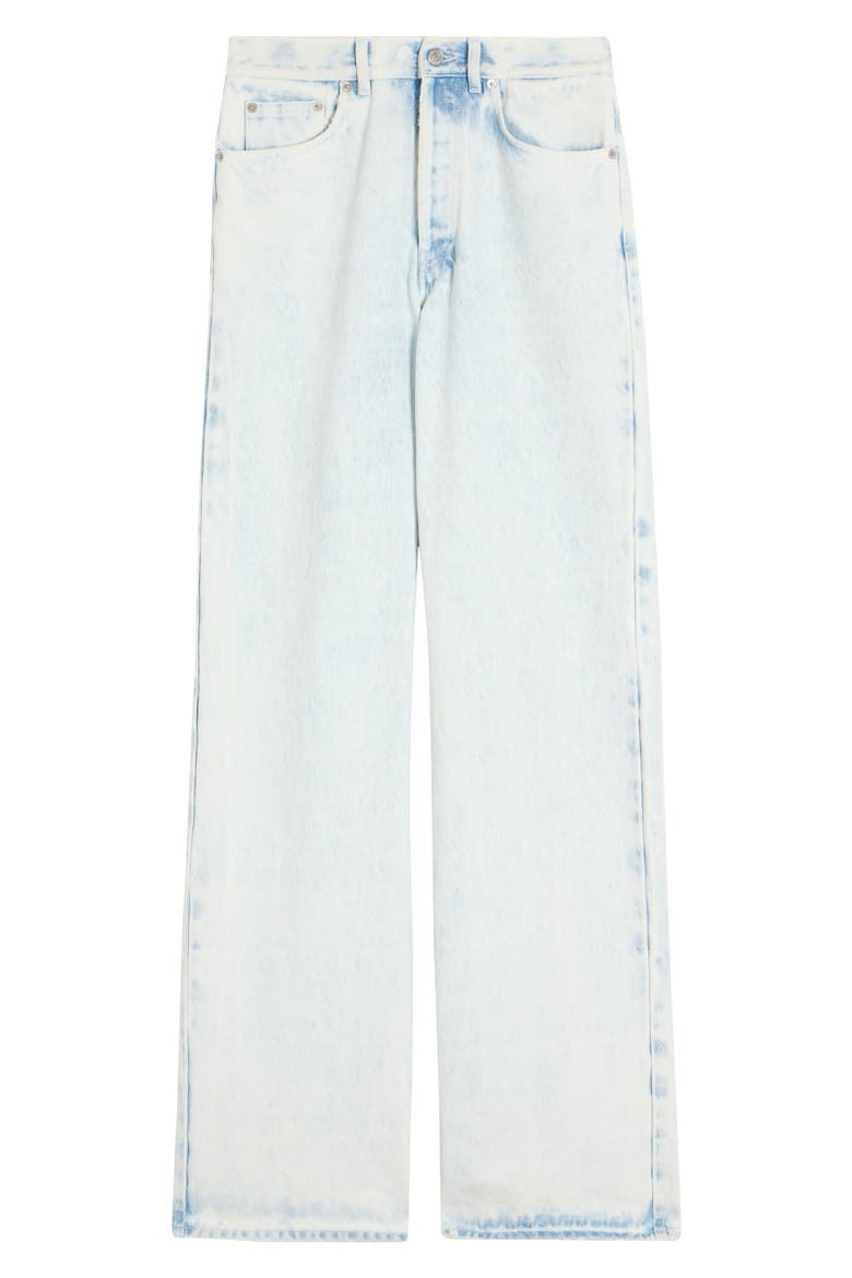 Extreme Bleach High Waist Straight Leg Jeans, Alternate, color, PALE BLUE