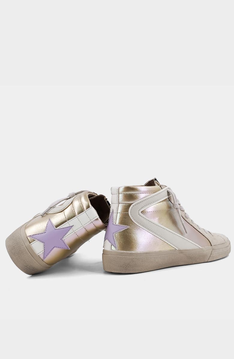 SHUSHOP Rooney High-Top Sneaker, Alternate, color, Gold