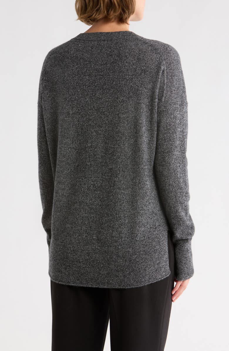 Theory Kareina Cashmere Sweater, Alternate, color, Black Mouline