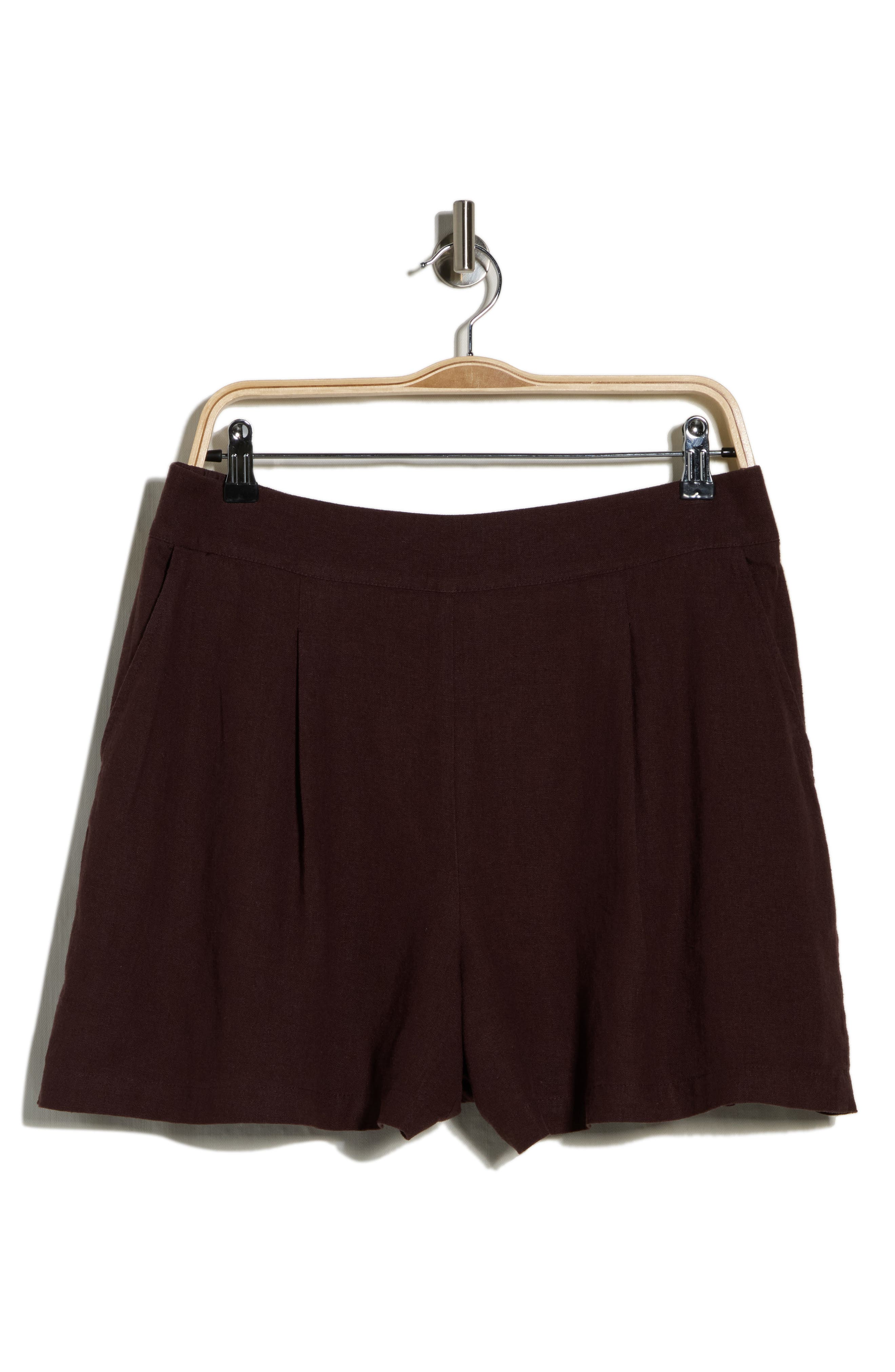 matty m. Linen Blend Shorts