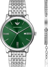 Emporio Armani Minimalist Bracelet Watch Set, 42mm