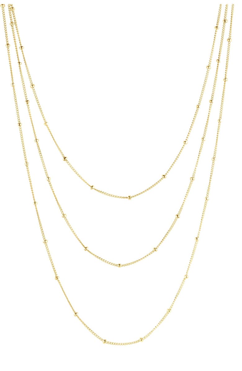 Set & Stones Kennedy Layered Necklace, Main, color, Gold
