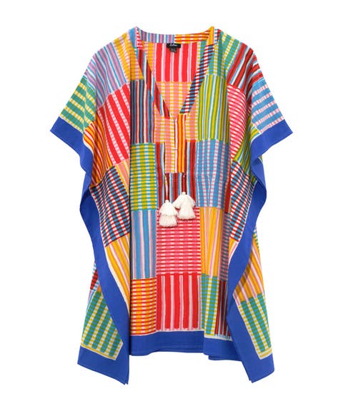 Stripe Illusion Butterfly Caftan