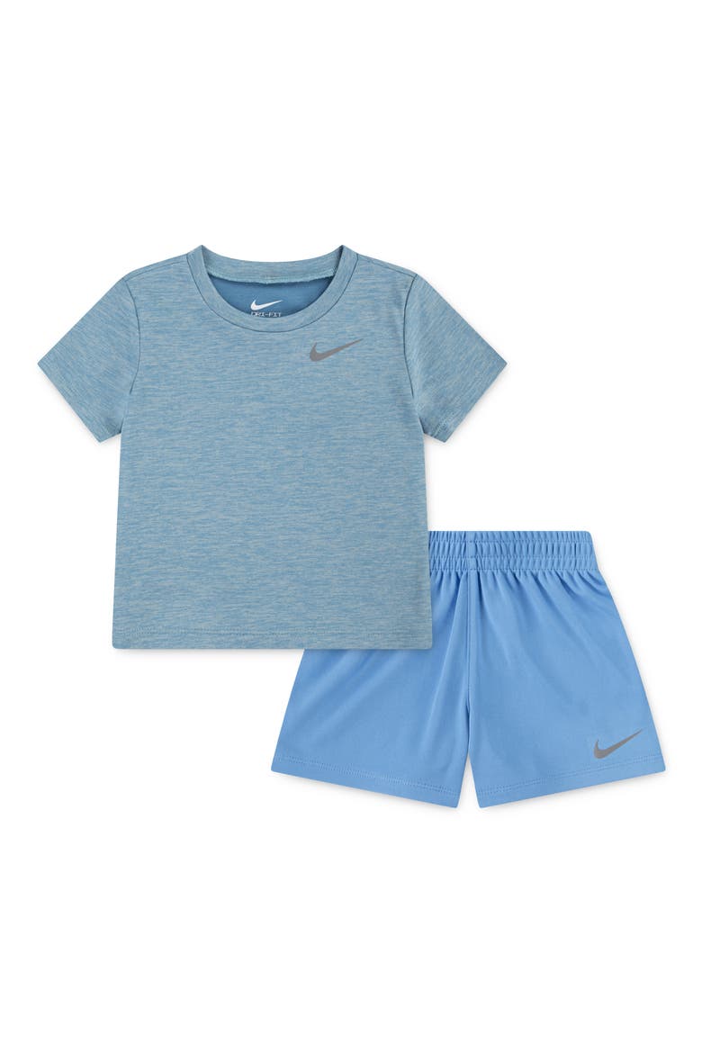Dri-FIT T-Shirt & Shorts Set, Main, color, UNIVERSITY BLUE