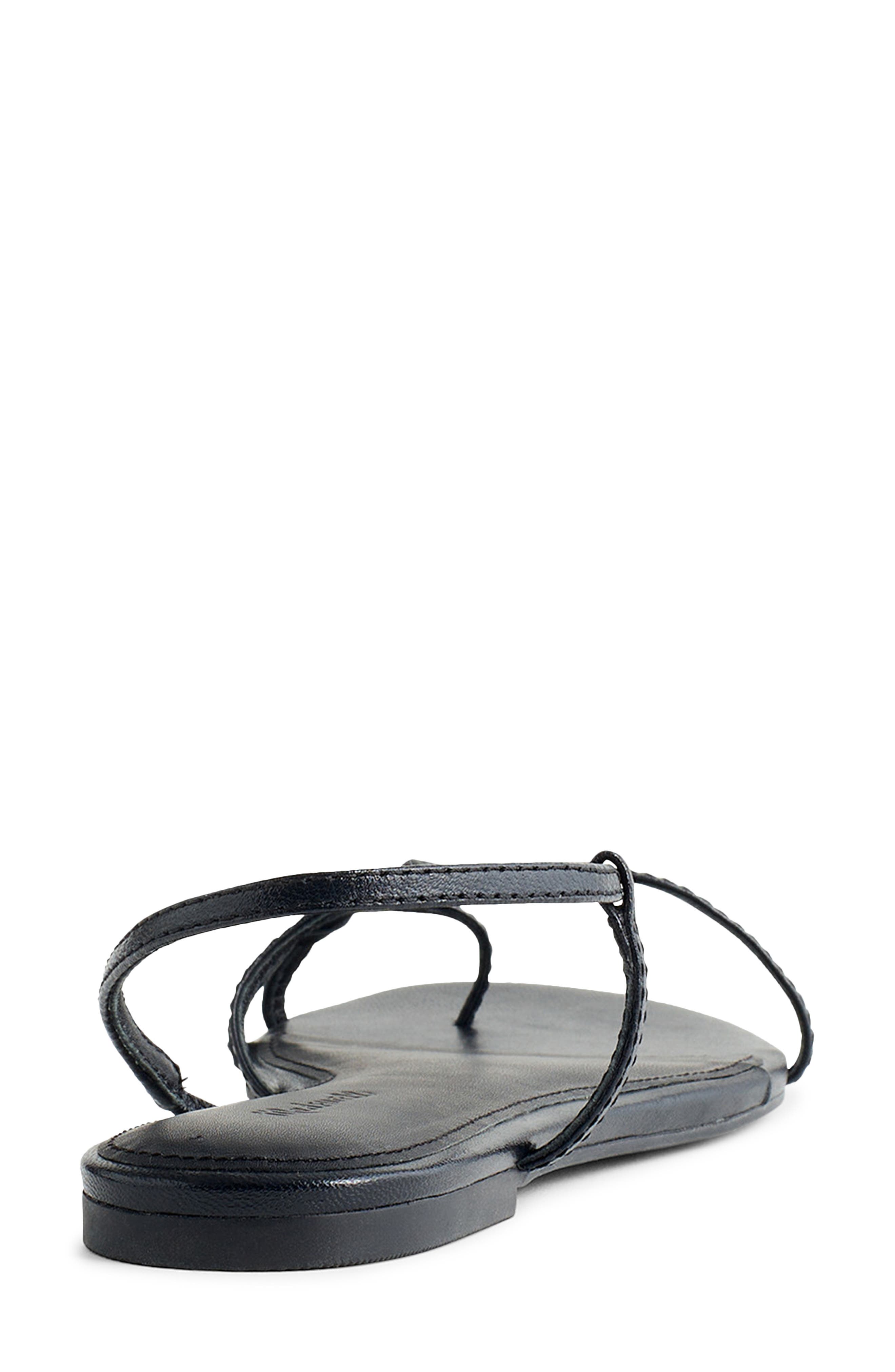 Madewell Iggy Strappy Sandal, Alternate, color, True Black