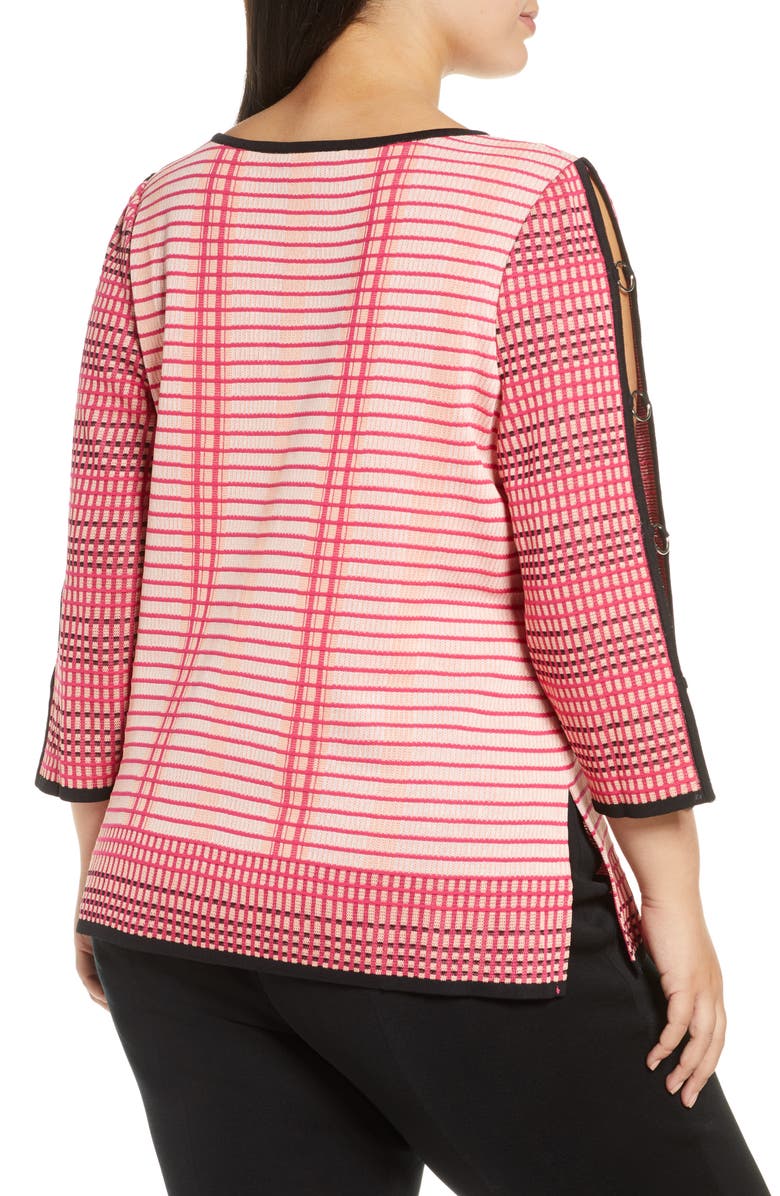 Ming Wang Split Sleeve Tunic Sweater, Alternate, color,