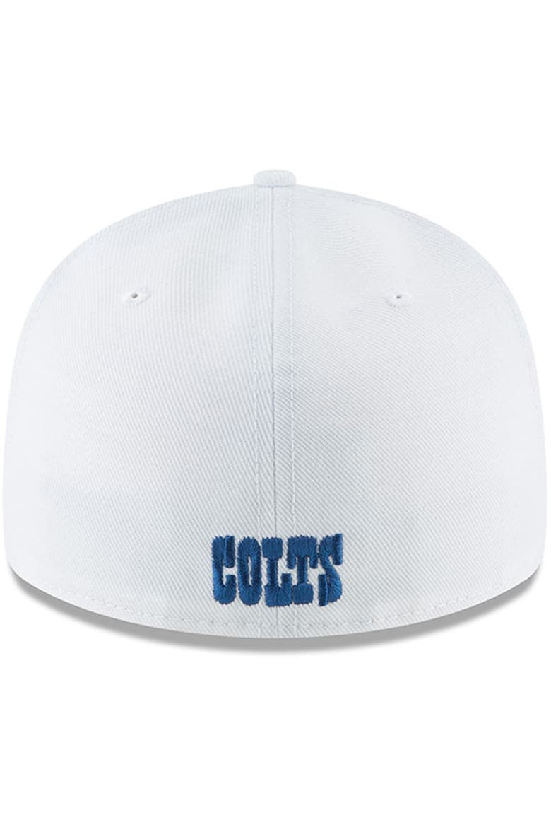 Men's New Era White Indianapolis Colts Omaha Low Profile 59FIFTY Fitted Hat, Alternate, color, White