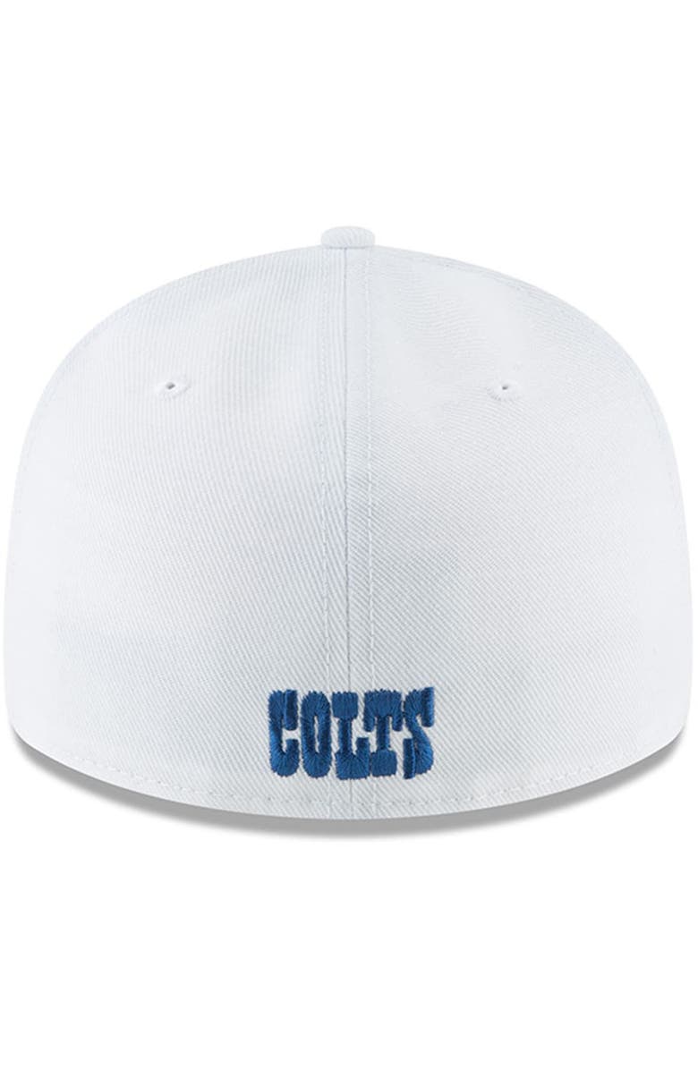 New Era Men's New Era White Indianapolis Colts Omaha Low Profile 59FIFTY Fitted Hat, Alternate, color, 