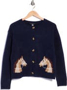 T Tahari Horse Cardigan