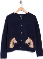 T Tahari Horse Cardigan