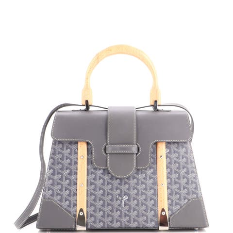 Saigon Top Handle Bag Coated Canvas with Leather MM