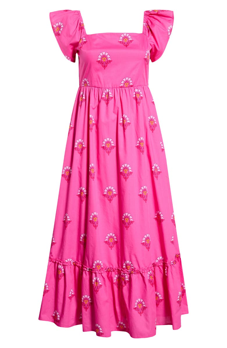SUGARLIPS Scarlett Floral Mazy Cotton Maxi Dress, Alternate, color, Fuchsia-Pinks