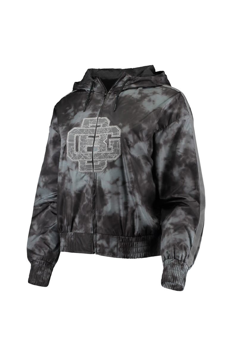 Mitchell & Ness Women's Mitchell & Ness Black Green Bay Packers Galaxy Full-Zip Windbreaker Hoodie Jacket, Alternate, color, Black