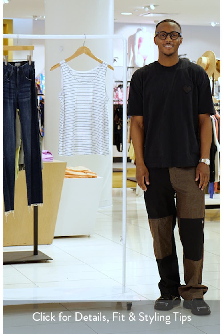 Stripe Organic Linen Tank video