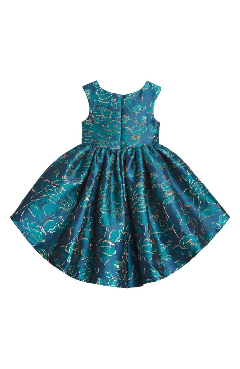 Pippa & Julie Floral Brocade High-Low Dress, Alternate, color, 