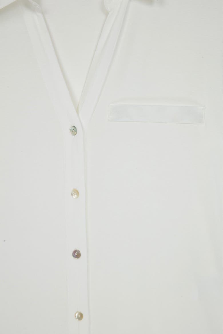 Ella Soft Viscose Pyjama Set, Alternate, color, White