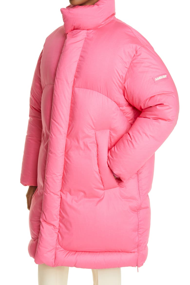 Down Puffer Coat, Alternate, color, PINK PINK