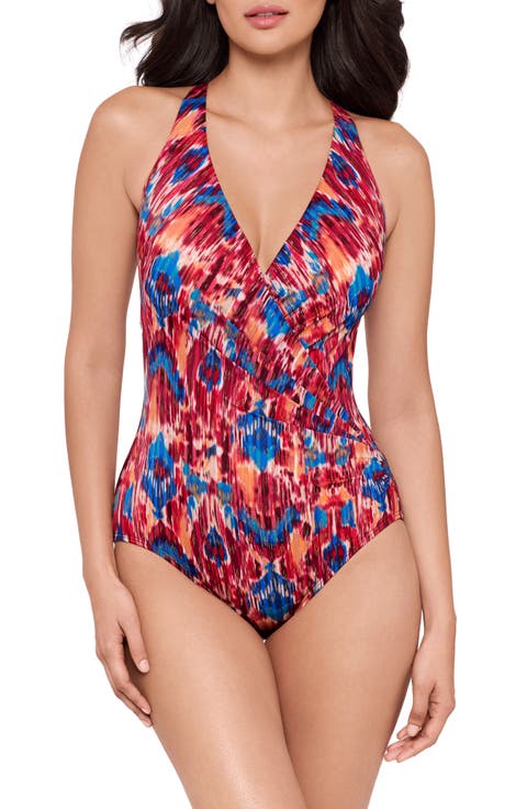 Ikat Dorado Wrapsody One-Piece Swimsuit