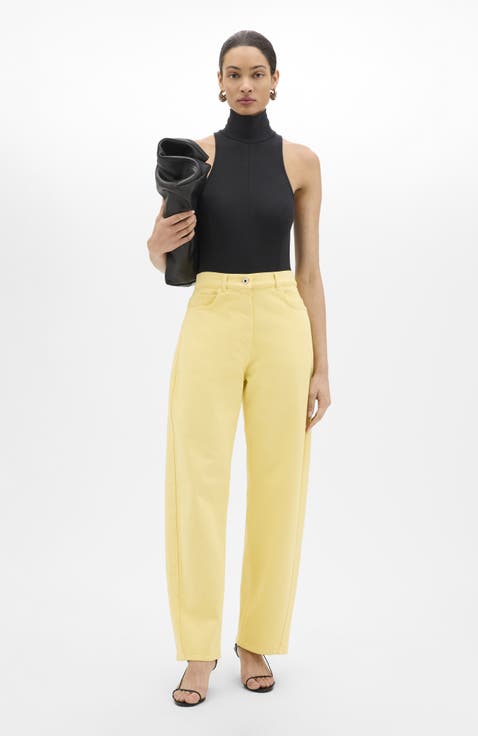 Denim Curved Pant