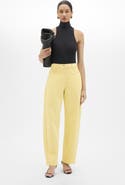 Another Tomorrow Denim Curved Pant