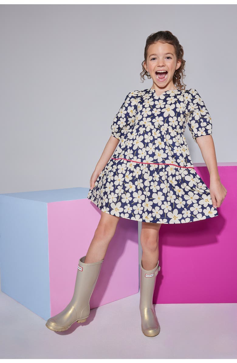 BISBY Kids' Floral Madaket Dress, Alternate, color, Navy Blooms