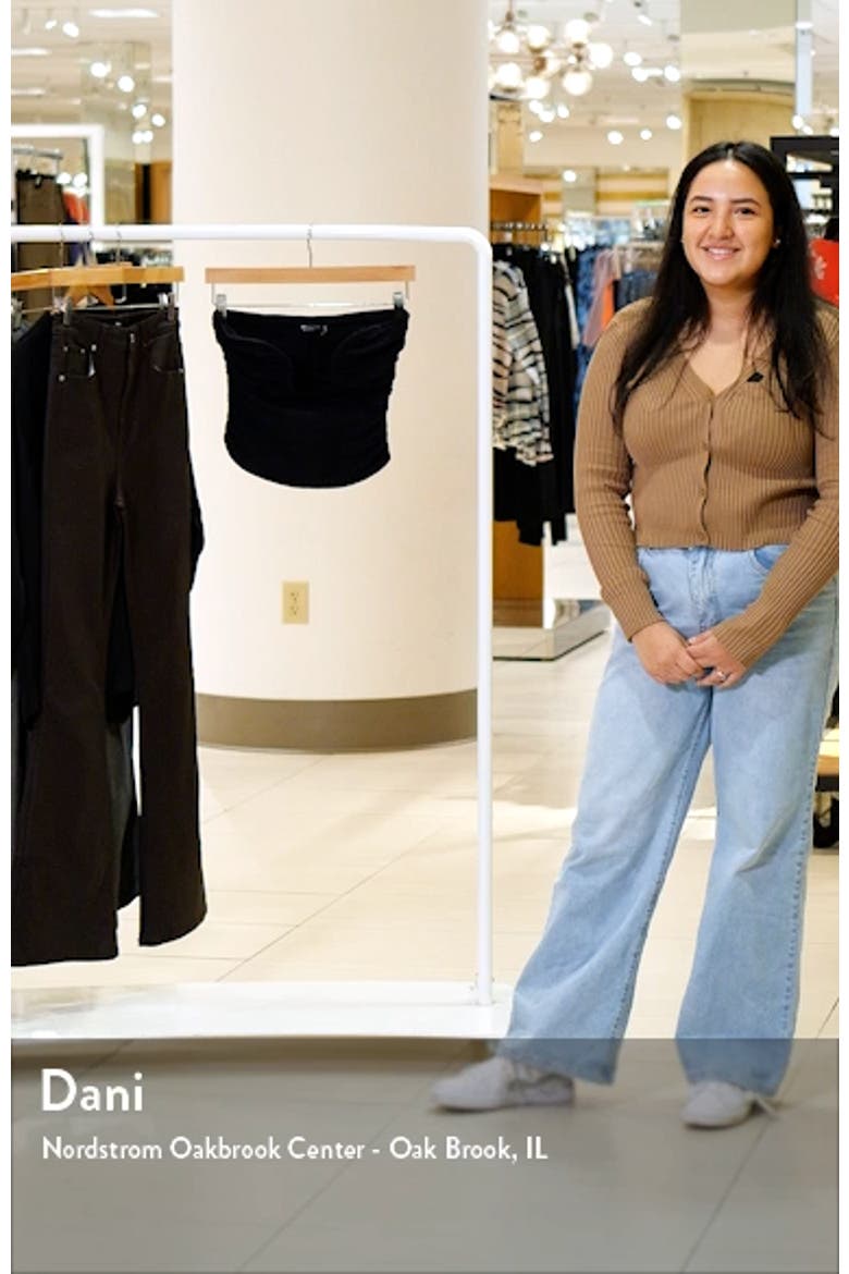 Ruched Strapless Corset Top video