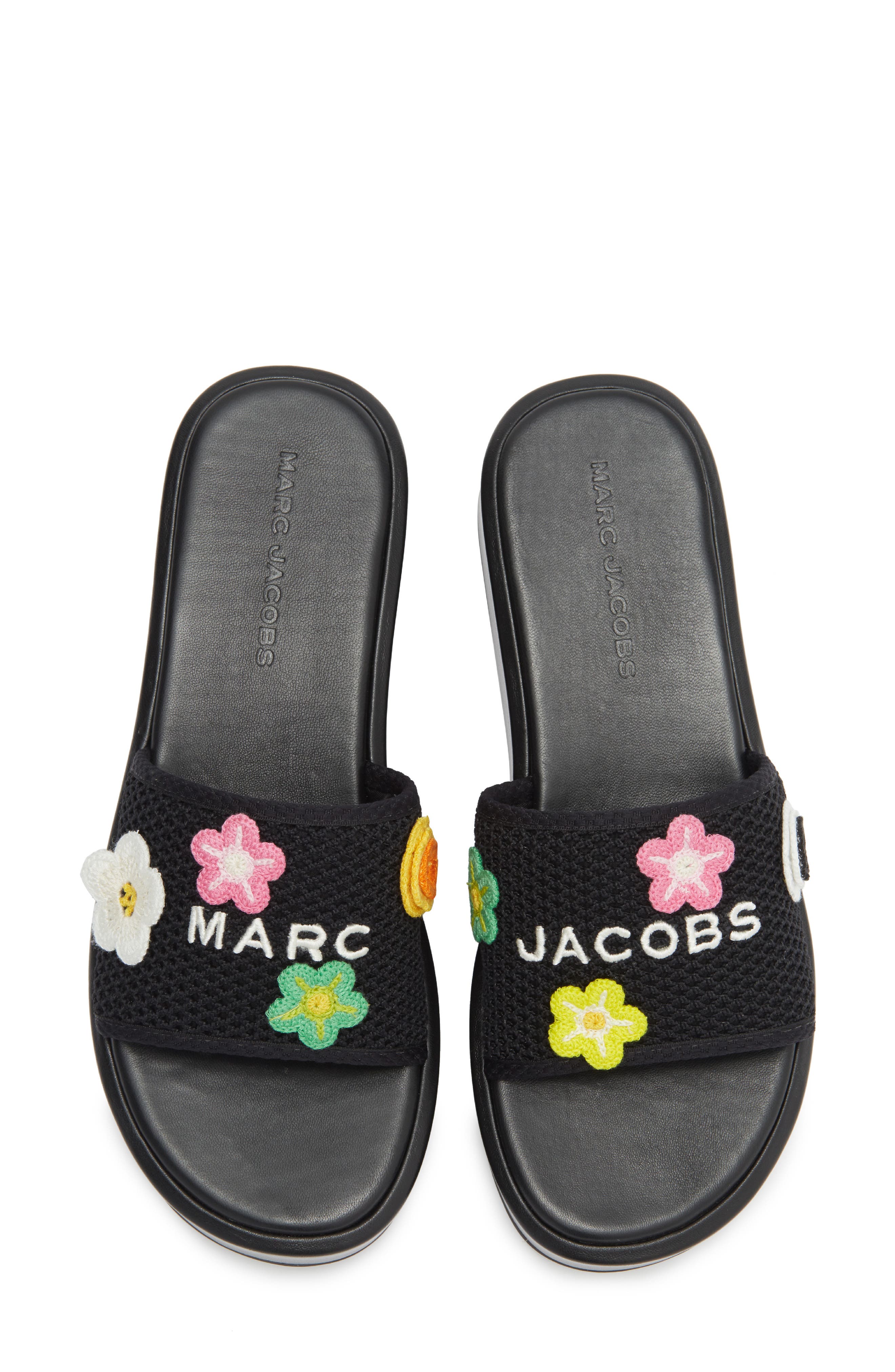 Marc Jacobs The Platform Slide Sandal, Alternate, color, Black Multi