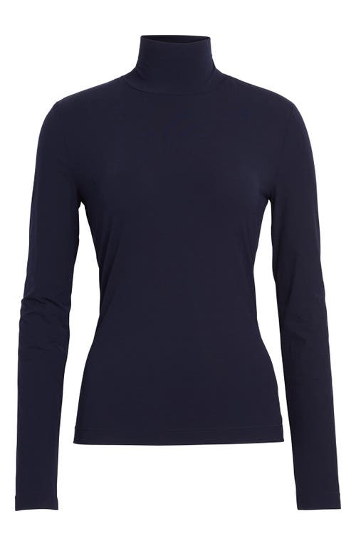 St John St. John Nuda Fine Jersey Turtleneck Top In Purple